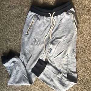 blue forever 21 mens jogger sweatpants